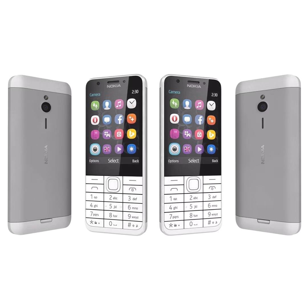 (SILVER)Nokia 230 IMPORT REFURBISHED (Ready Stock)